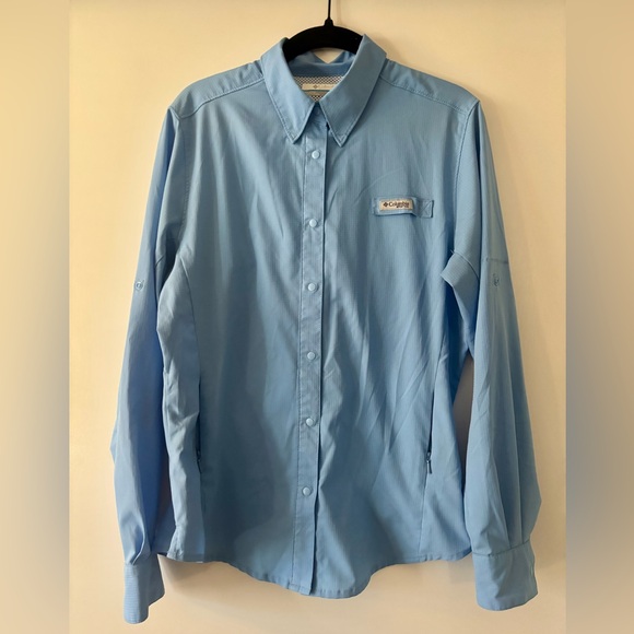 Columbia Tops - Columbia PFG Tamiami™ II Long Sleeve UPF 40 Women’s Shirt in White Cap Size SM